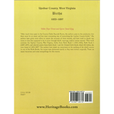Upshur County, West Virginia Births, 1853-1897 back cover