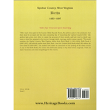 Upshur County, West Virginia Births, 1853-1897 back cover