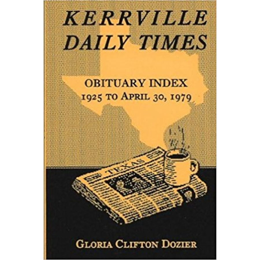 Kerrville Daily Times Obituary Index, 1925 to April 30, 1979