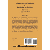 African American Inhabitants of Rapides Parish, Louisiana, 15 June to 4 Sept 1870 back cover