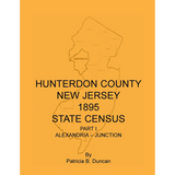 Hunterdon County, New Jersey, 1895 State Census, Part I: Alexandria-Junction