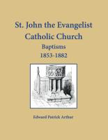 St. John the Evangelist Catholic Church, Baltimore, Maryland, Baptisms 1853-1882