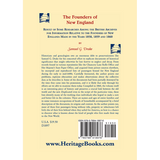 The Founders of New England: Result of Some Research Among the British Archives back cover