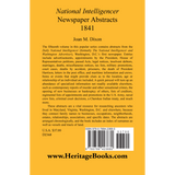 National Intelligencer Newspaper Abstracts, 1841 back cover