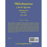 Welschneureut Church Records, Welschneureut, Germany, 1700-1809 back cover