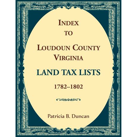 Index to Loudoun County, Virginia Land Tax Lists, 1782-1802