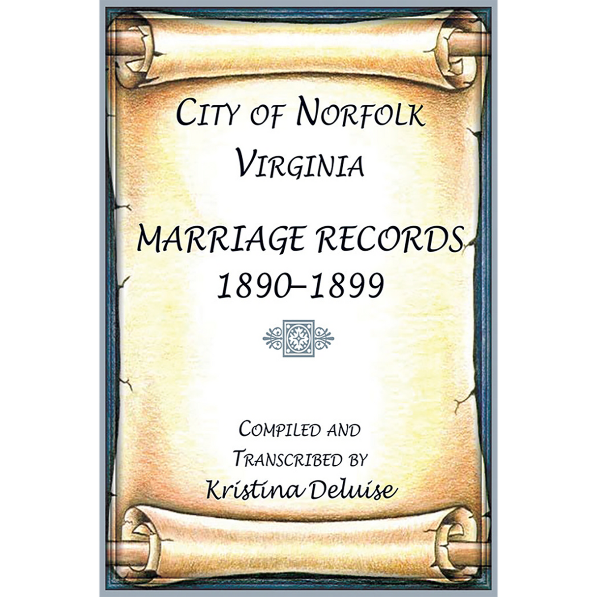 City of Norfolk, Virginia Marriage Records, 1890-1899