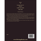 Index to Loudoun County, Virginia Land Tax Lists, 1826-1833 back cover