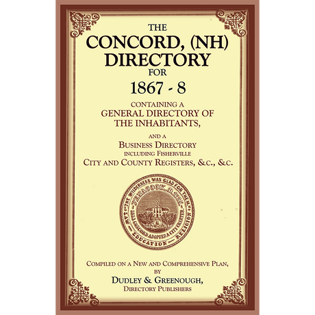 The Concord, (NH) Directory for 1867-8