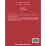 City of Norfolk, Virginia Will Book 7, 1841-1846 back cover