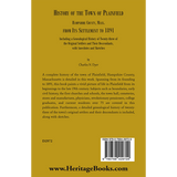 History of the Town of Plainfield, Hampshire County, Mass[achusetts] back cover