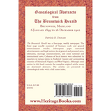Genealogical Abstracts from The Brunswick Herald, Brunswick, Maryland 6 January 1899 to 26 December 1902 back cover