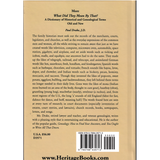 More What Did They Mean By That? back cover