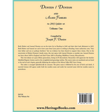 Dunten/Dunton and Allied Families, 2003 update, Volume I back cover