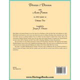 Dunten/Dunton and Allied Families, 2003 update, Volume II back cover