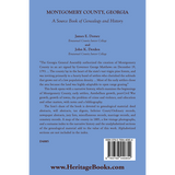 Montgomery County, Georgia: A Source Book of Genealogy and History