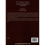 City of Norfolk, Virginia Court Order Book 2, 1770-1782 back cover