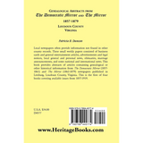 Genealogical Abstracts from the Democratic Mirror and the Mirror, 1857-1879, Loudoun County, Virginia back cover
