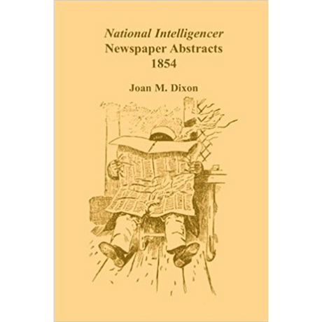 National Intelligencer Newspaper Abstracts, 1854