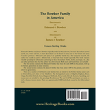 The Bowker Family in America back cover