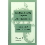 Loudoun County, Virginia Office Judgments, 1806-1817 and 1817-1822