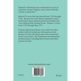 Lancaster County, Virginia, Abstracts of Wills, Administrations, Deeds, Inventories, etc., Book 13, Part 1 1729-1737 back cover