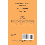 Worcester County, Maryland Will Books, Liber JW4, 1769-1783 back cover