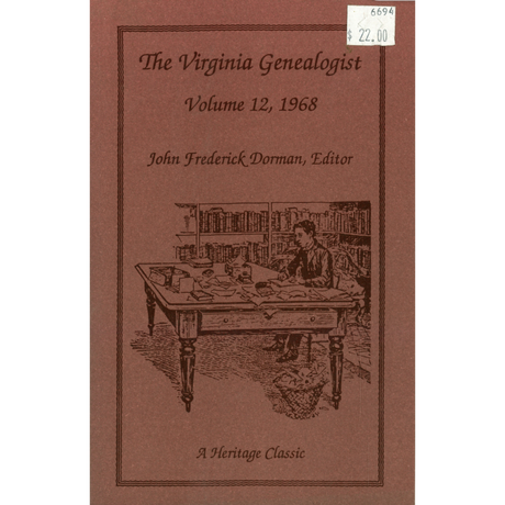 The Virginia Genealogist, Volume 12, 1968