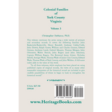Colonial Families of York County, Virginia, Volume 3 back cover