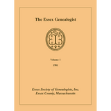 The Essex Genealogist, Volume 1, 1981