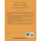 Looking at the Personal Diaries of William F. Dusenberry of Bloomingdale [Cabell County, West Virginia] back cover