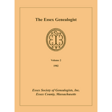 The Essex Genealogist, Volume 2, 1982