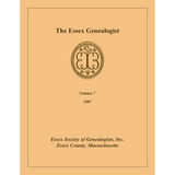 The Essex Genealogist, Volume 7, 1987