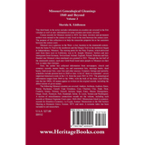 Missouri Genealogical Gleanings 1840 and Beyond, Volume 3 back cover