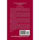 Missouri Genealogical Gleanings 1840 and Beyond, Volume 3 back cover