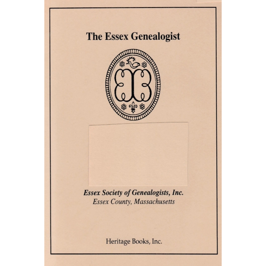 The Essex Genealogist, Volume 11, 1991