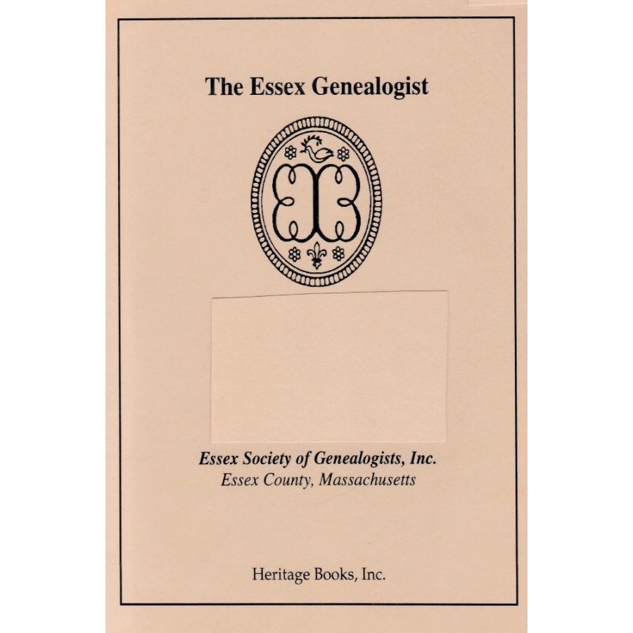 The Essex Genealogist, Volume 14, 1994