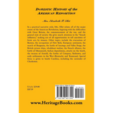 Domestic History of the American Revolution back cover