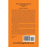 Missouri Genealogical Gleanings 1840 and Beyond, Volume 5 back cover