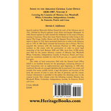 Index to the Arkansas General Land Office 1820-1907, Volume 3 back cover