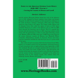 Index to the Arkansas General Land Office 1820-1907, Volume 4: Covering the Counties of Benton and Carroll back cover