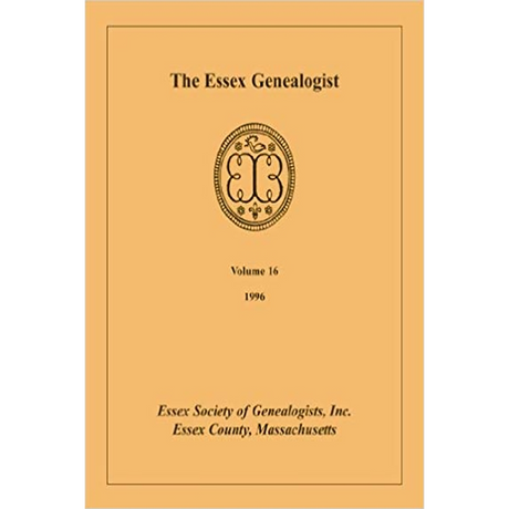 The Essex Genealogist, Volume 16, 1996