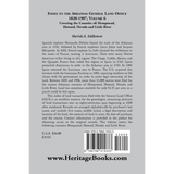 Index to the Arkansas General Land Office 1820-1907, Volume 6: Covering the Counties of Hempstead, Howard, Nevada and Little River Counties back cover