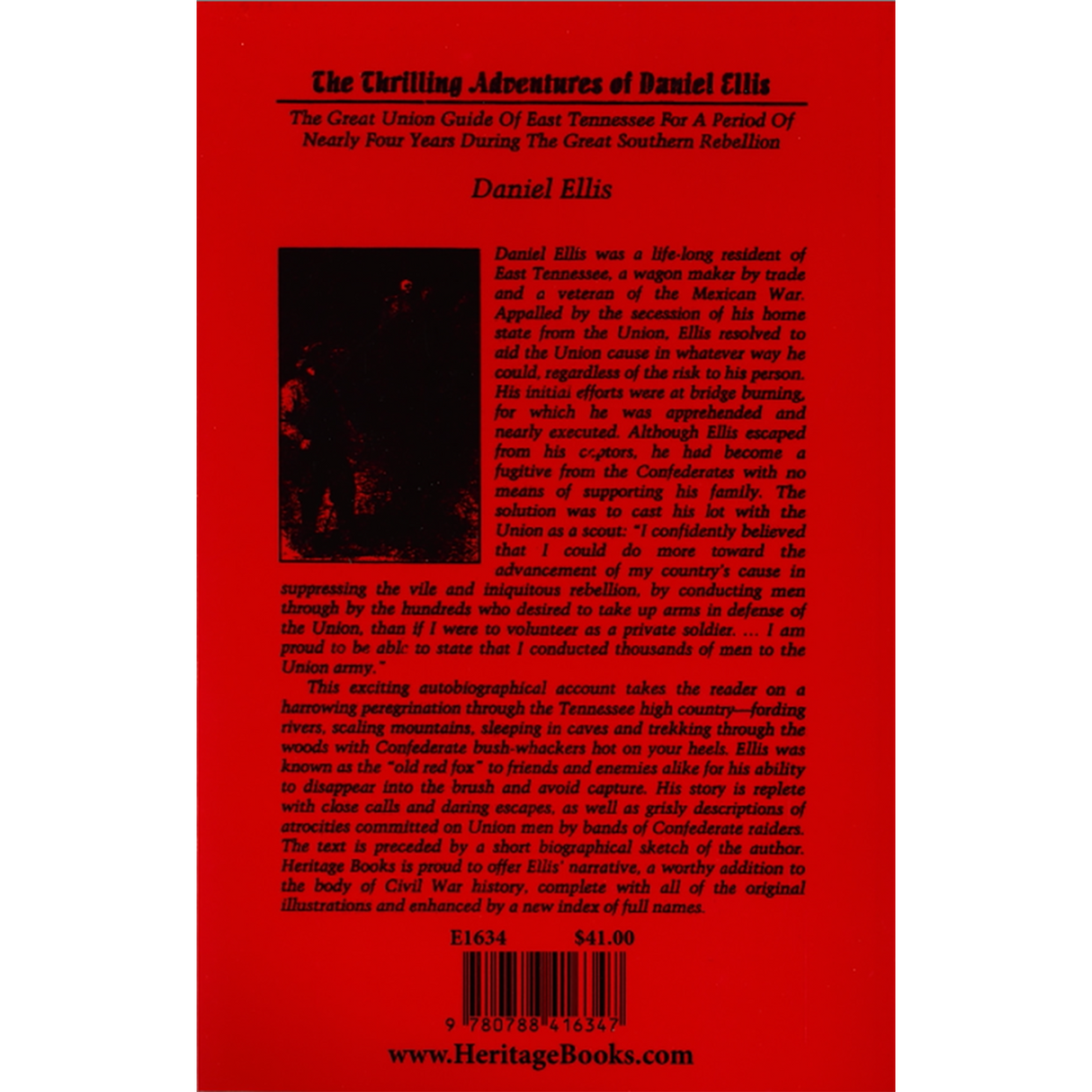 The Thrilling Adventures of Daniel Ellis back cover
