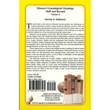 Missouri Genealogical Gleanings 1840 and Beyond, Volume 6 back cover