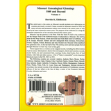 Missouri Genealogical Gleanings 1840 and Beyond, Volume 6 back cover