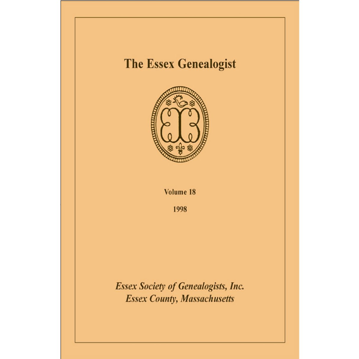 The Essex Genealogist, Volume 18, 1998