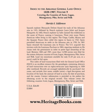 Index to the Arkansas General Land Office 1820-1907, Volume 9 back cover