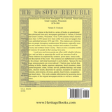 Genealogical Events from Newspapers for Crawford, Vernon and Grant Counties, Wisconsin, 1870-1901 back cover