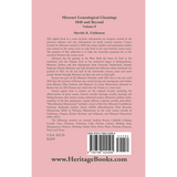 Missouri Genealogical Gleanings 1840 and Beyond, Volume 8 back cover